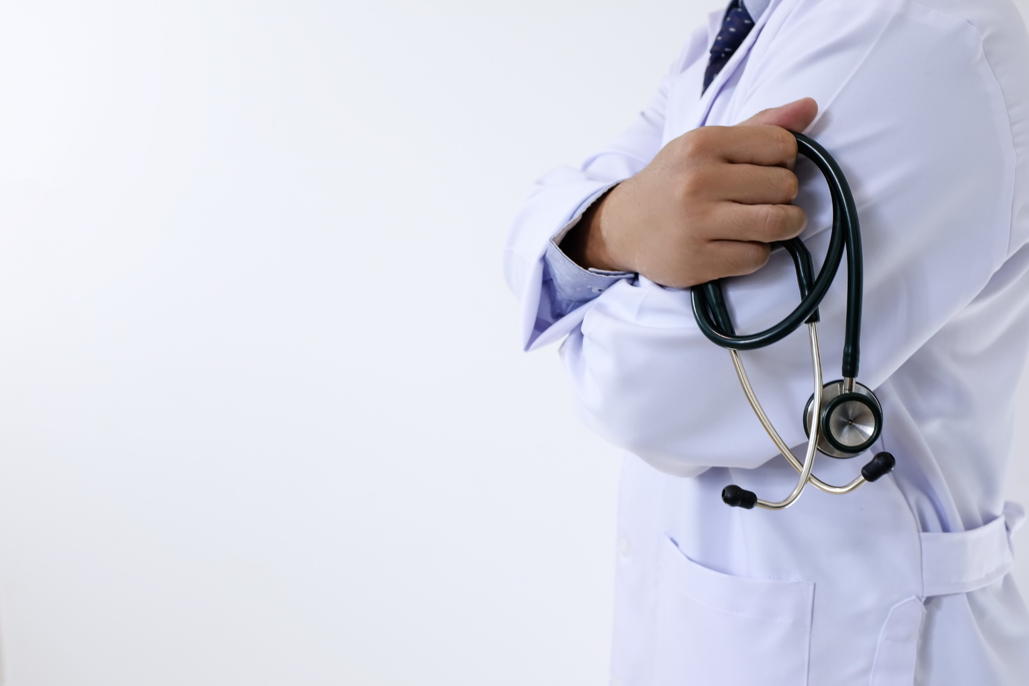 Professionnel de santé avec un stéthoscope